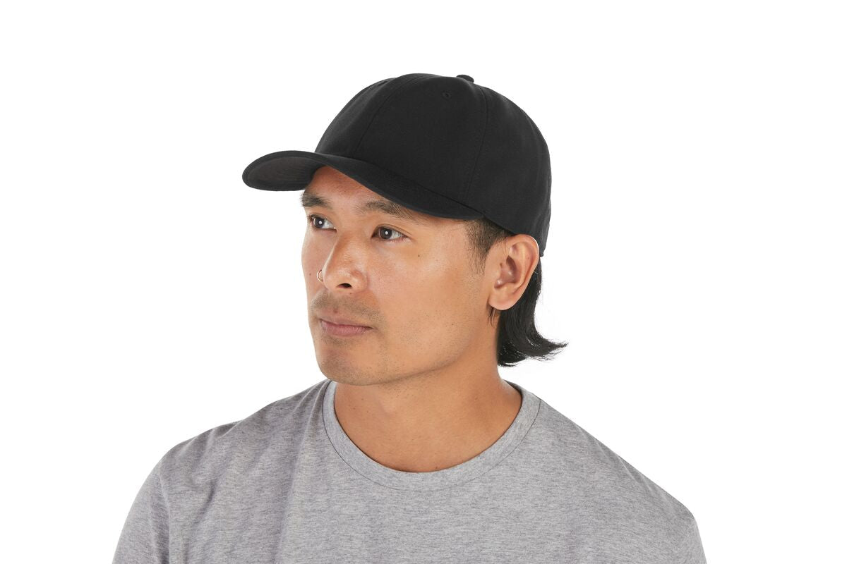 father-s-day-2026-dad-hat-q4 WebPDP-HAT004002_Recycled_Poly_Dad_Hat_Black_Studio_Harper_Studios_0723_Side__HAT004002OS.jpg