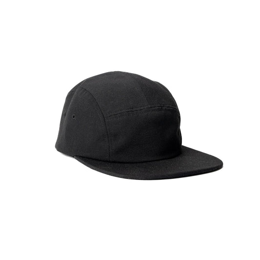 recycled-poly-flat-brim-5-panel-hat-w2 Web_PDP-FlatBrim5PanelHat_Studio_Front_Black.jpg